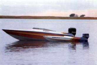 Exciter 140ss 14-foot mini-offshore v-bottom and Exciter 240ss 24-foot v-bottom offshore